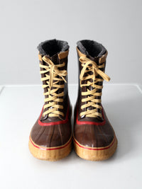 vintage duck boots - men's size 9