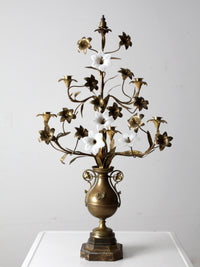 mid century tole candelabra