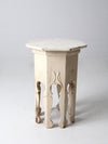 antique octogonal side table