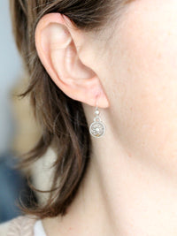 vintage sterling silver drop earrings