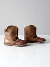 vintage 50s kid's embossed cowboy boots