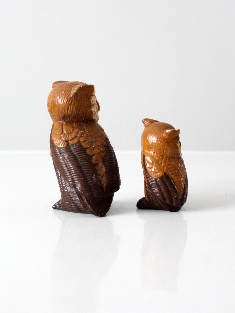 mid-century owls pair
