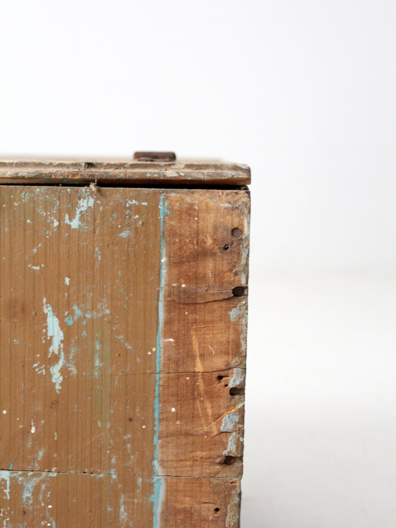 vintage rustic wooden storage box