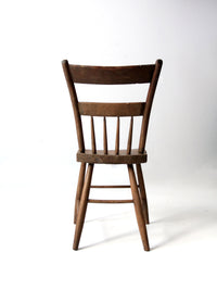 antique plank seat chair