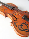 vintage boho art violin