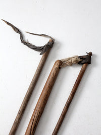 antique primitive harvest tools