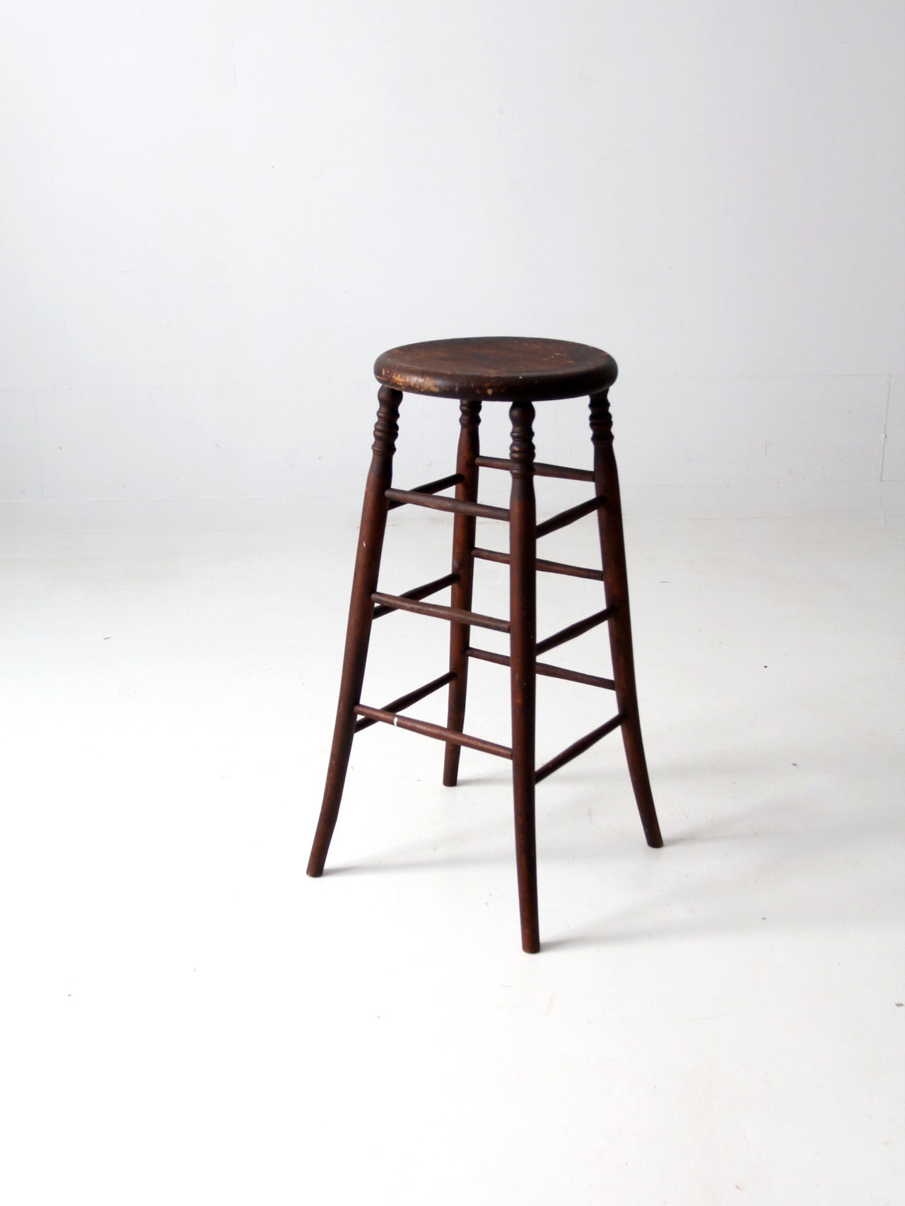 椅子 antique wood stool antique wooden stool – 86 Vintage
