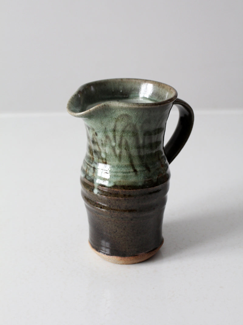 vintage studio pottery pitcher