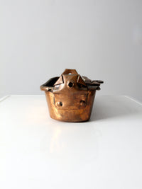 antique copper fish kettle or poissonniere