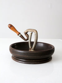 antique nut cracker bowl