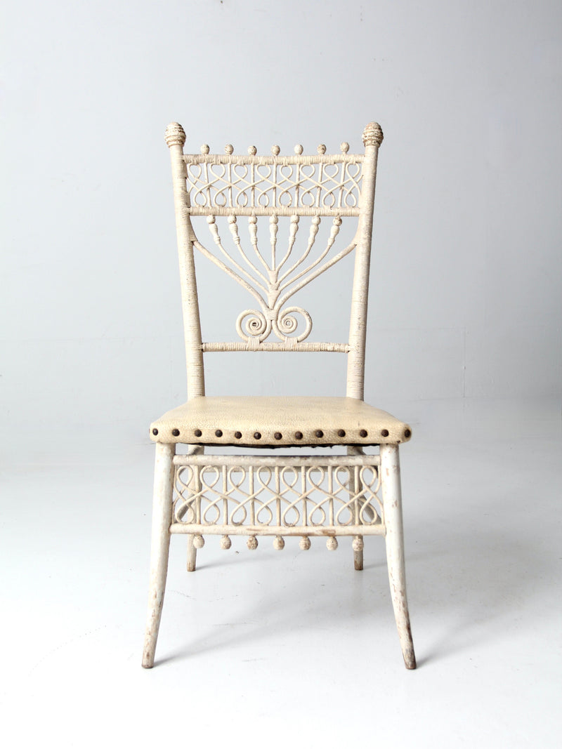 antique wicker chair