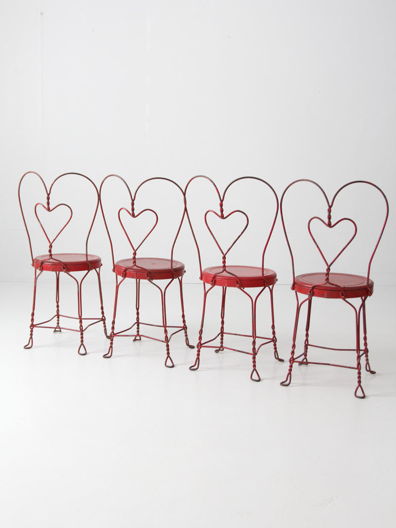 vintage ice cream parlor chairs