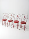 vintage ice cream parlor chairs