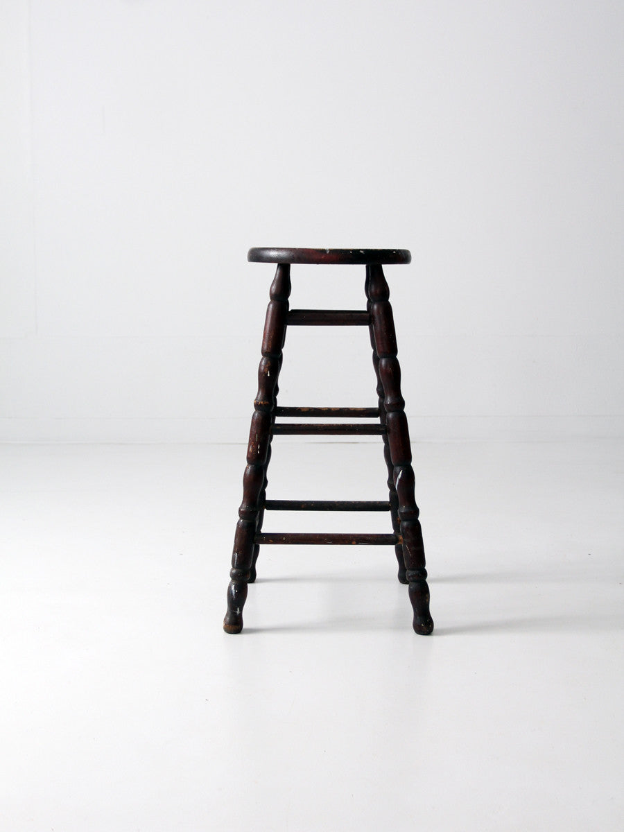 antique spindle leg stool
