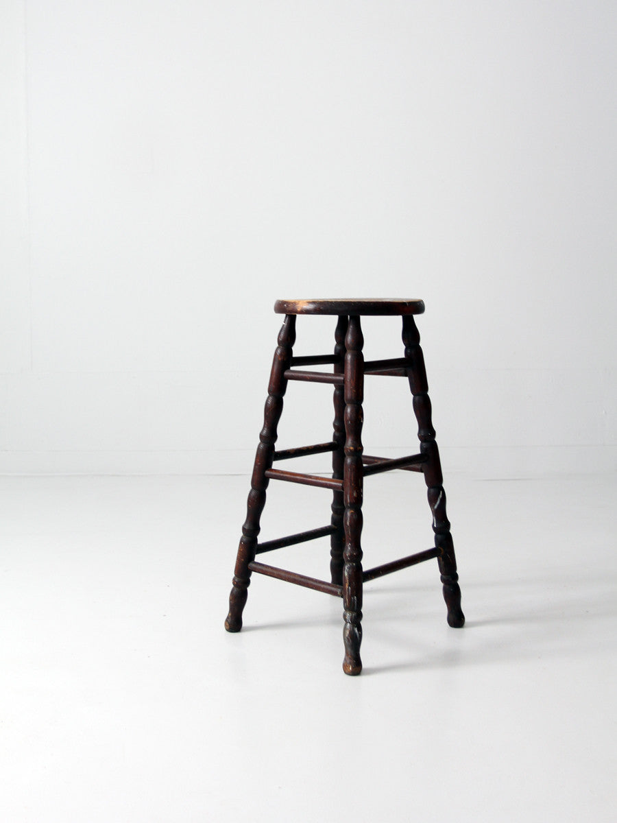 antique spindle leg stool