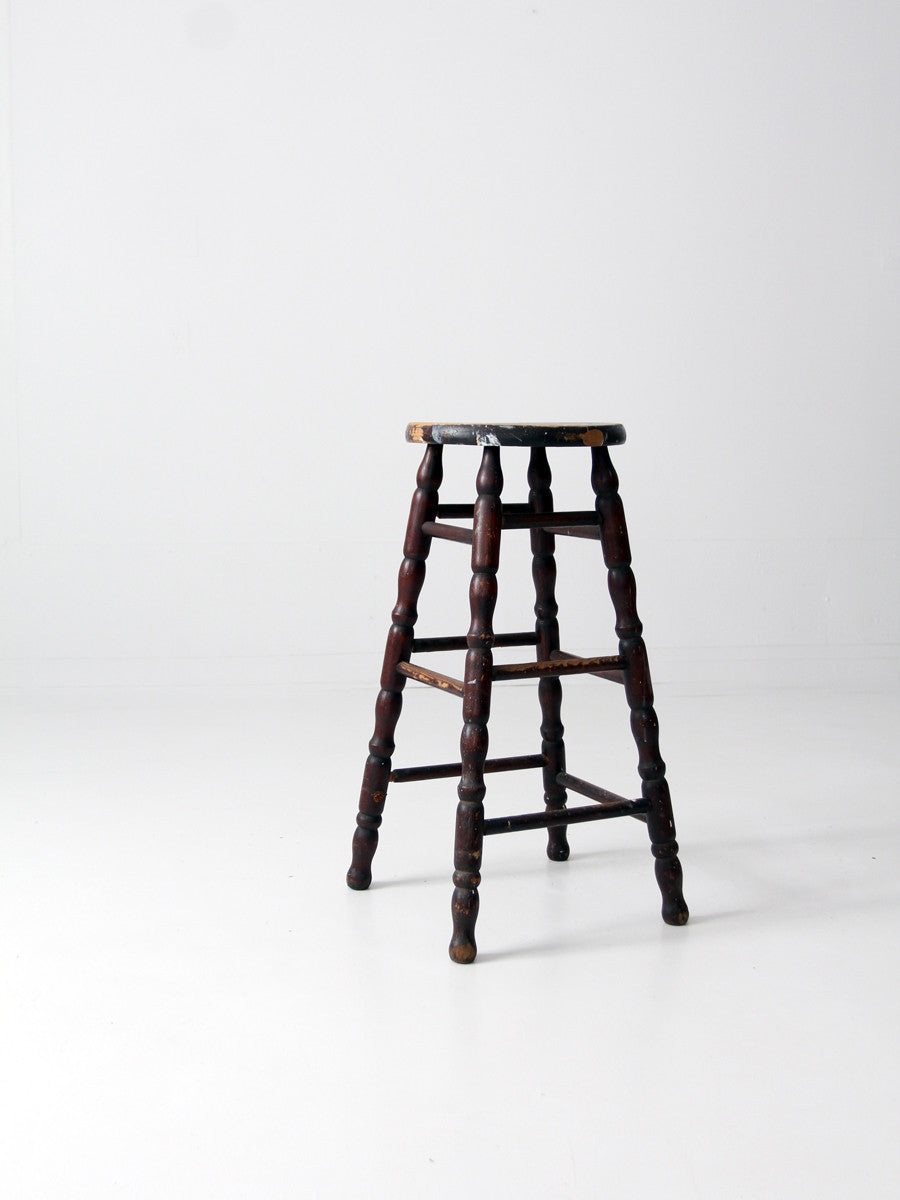 antique spindle leg stool