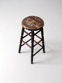 antique spindle leg stool