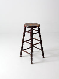 antique spindle leg stool