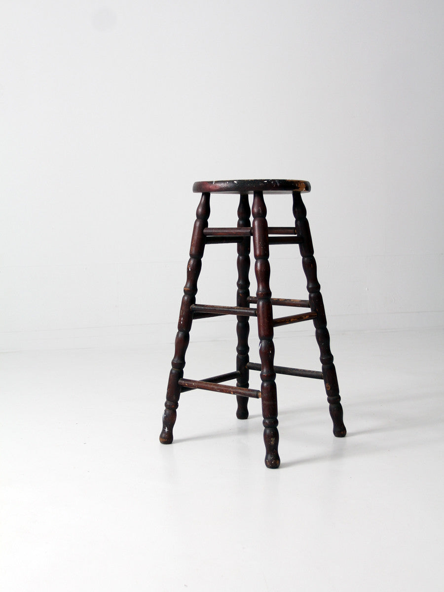 antique spindle leg stool