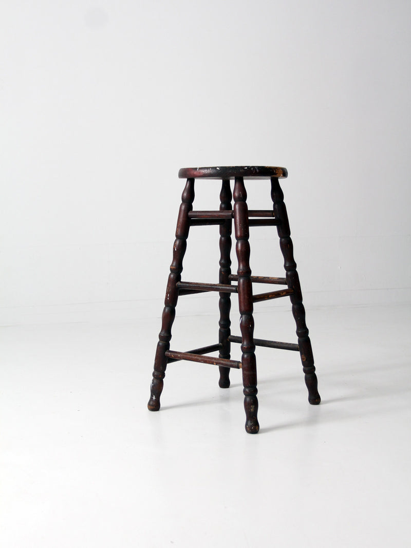 antique spindle leg stool