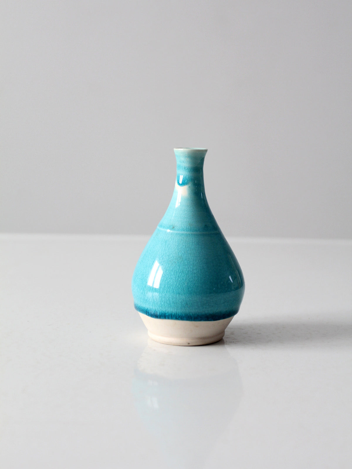 studio pottery bottle neck vase