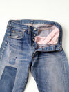 vintage patched Levi's 501 Big E jeans 29 x 29