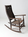 antique American rustic rocking chair