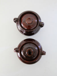 pair mccoy bean pots