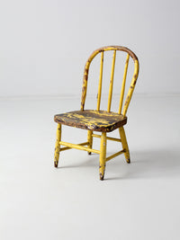 vintage spindle back children's chair