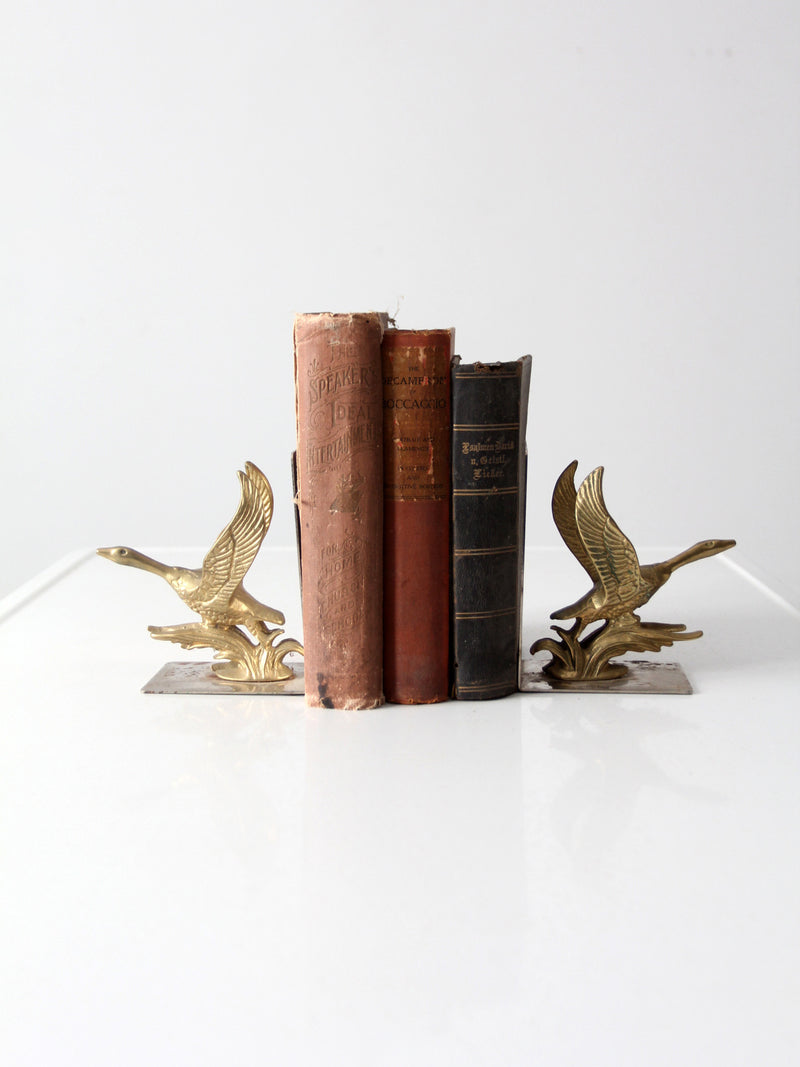 mid-century duck bookends
