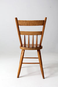 antique plank seat chair