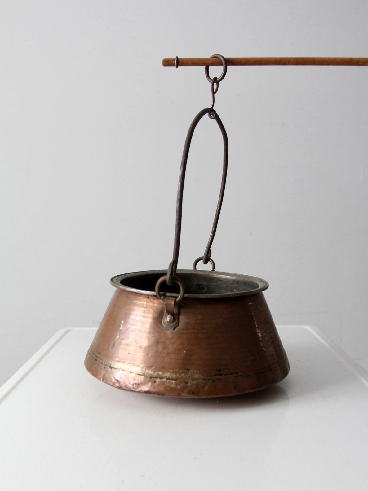 antique copper kettle