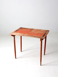 antique painted wood folding table