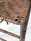 antique splint weave seat chair