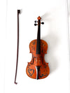 vintage boho art violin