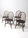 antique wood dining chairs set of 4