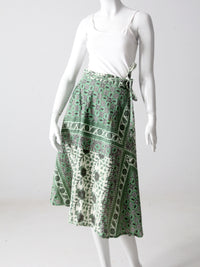 vintage boho wrap skirt