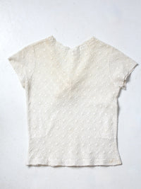 vintage white lace blouse