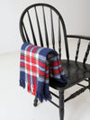 vintage plaid throw blanket