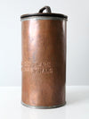 WWII era naval distress signals copper canister