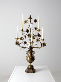 mid century tole candelabra