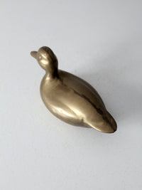 mid century brass duck