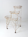 Victorian wire plant stand