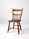 antique plank seat farmhouse chair
