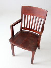 antique wooden library chair