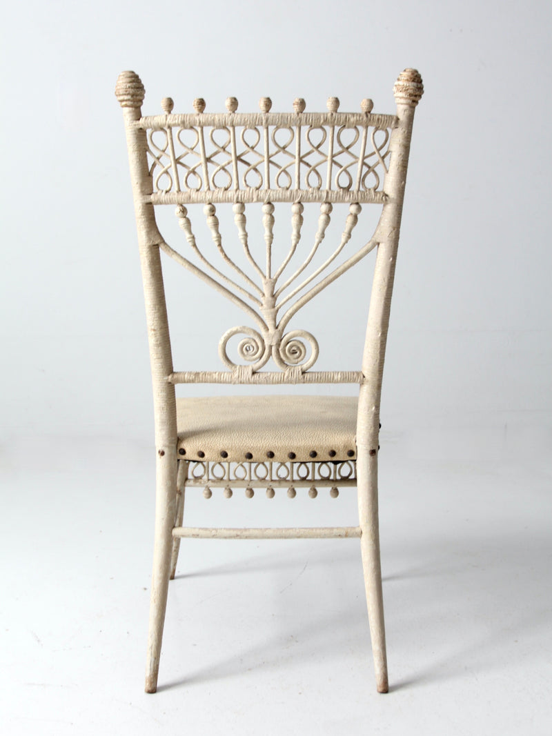 antique wicker chair