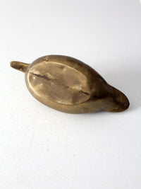 mid century brass duck