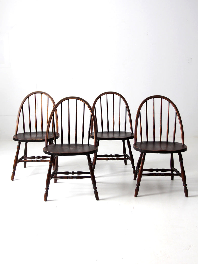 antique wood dining chairs set of 4