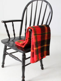 vintage plaid throw blanket