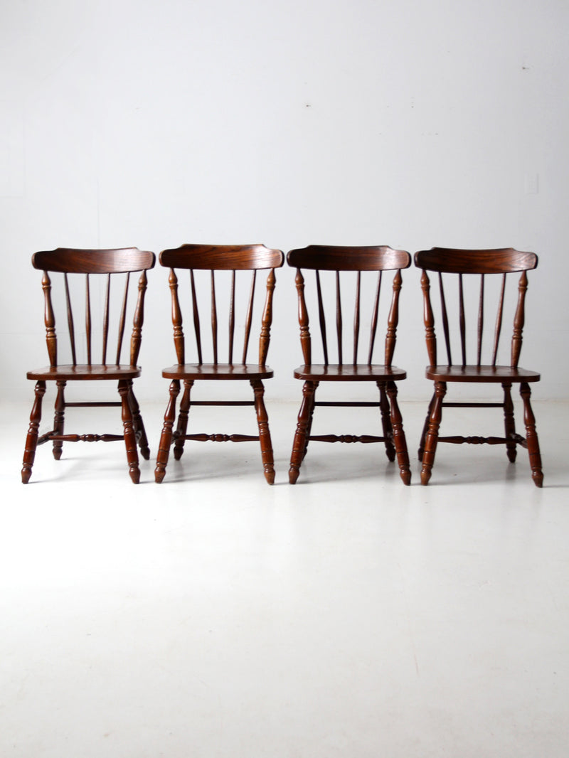 vintage oak dining chairs set of 4